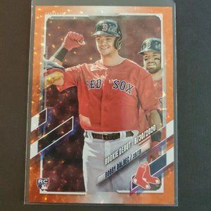 2021 Topps Update Bobby Dalbec Rookie Orange Foilboard # US212 Ser. 050/299
